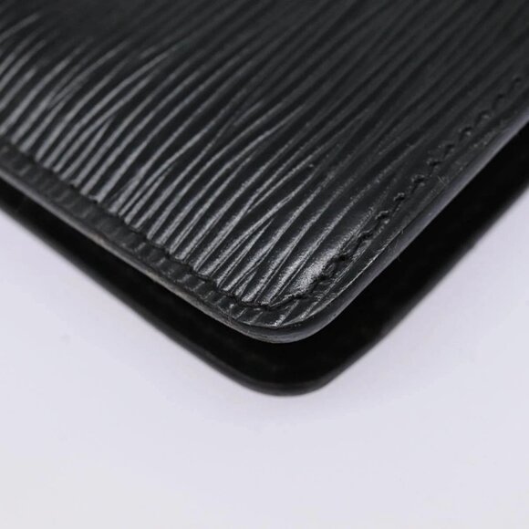 LOUIS VUITTON Epi Montaigne 23 Clutch Bag Black M52662 LV Auth 88335 - Picture 4 of 16